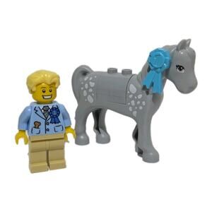 LEGO Best in Show First Place Horse Trainer Minifigure MOC Pair Pony Handler